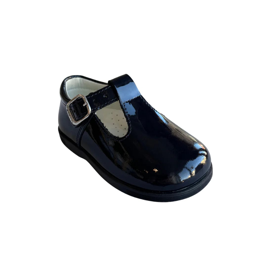 T Bar Shoes Navy Andanines Pram Shoes Andanines Navy Patent T Bar