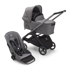Bababoom Boutique Grey Melange (Graphite Chassis) / With Carrycot Bugaboo Dragonfly