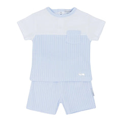 Blues Baby Two piece set Blues Baby Blue and White Two Piece Set