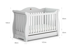 Boori Cot & Cot Bed Boori Sleigh Royale - Direct Delivery