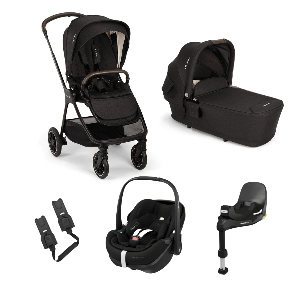 Nuna Prams & Pushchairs Nuna Triv Caviar & Maxi Cosi Pebble 360 Pro2 Bundle