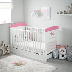 Obaby Cot & Cot Bed Cot Bed & Under Drawer OBABY Grace Inspire Cot Bed - Little Princess