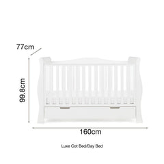 Bababoom Boutique Obaby Stamford Luxe Sleigh Cot Bed - Direct Delivery