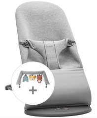 Baby Björn Baby Bouncers & Rockers Light Grey BabyBjorn Bouncer Bundle with Toy. -  pre order