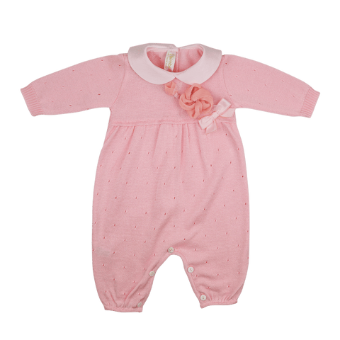 Bimbalo Pink Knitted Playsuit - Playsuit