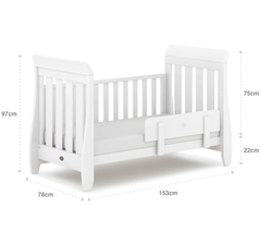 Boori Nursery Furniture Boori Sleigh Urbane Cot Bed - Direct Delivery