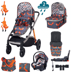 Cosatto Prams Charcoal Mister Fox Cosatto Wow XL Everything Bundle - Direct Delivery