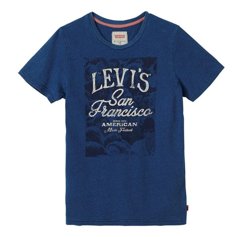 Levi’s Blue Washed Design T-Shirt - T-shirt