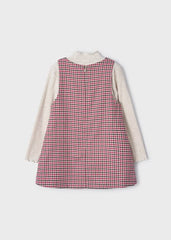Mayoral T-shirt Mayoral Girls Two Piece Check Dress & Top Set