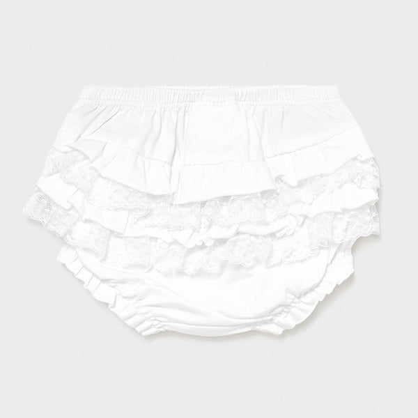 Mayoral White Frilly Knickers