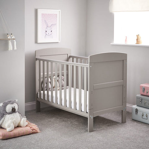 Obaby Cot & Cot Bed OBABY Warm Grey Grace Mini Cot Bed