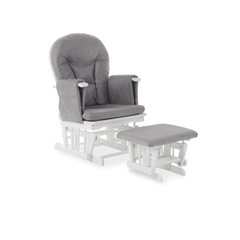 Obaby Nursery Furniture Grey Obaby - Reclining Glider Chair & Stool - Direct Delivery