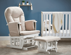 Obaby Nursery Furniture Obaby - Reclining Glider Chair & Stool - Direct Delivery
