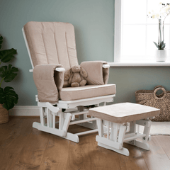 Obaby Rocking Chair Obaby - Deluxe Reclining Glider Chair and Stool - Direct Delivery