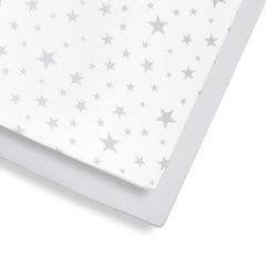 Snuz Cot & Cot Bed 2 Pack Fitted Sheet - Stars - Bedding