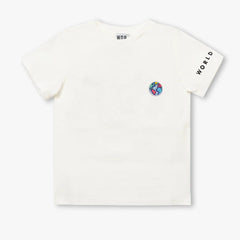World Of Pop Tshirt World Of Pop T-shirt badge "Planet"-White