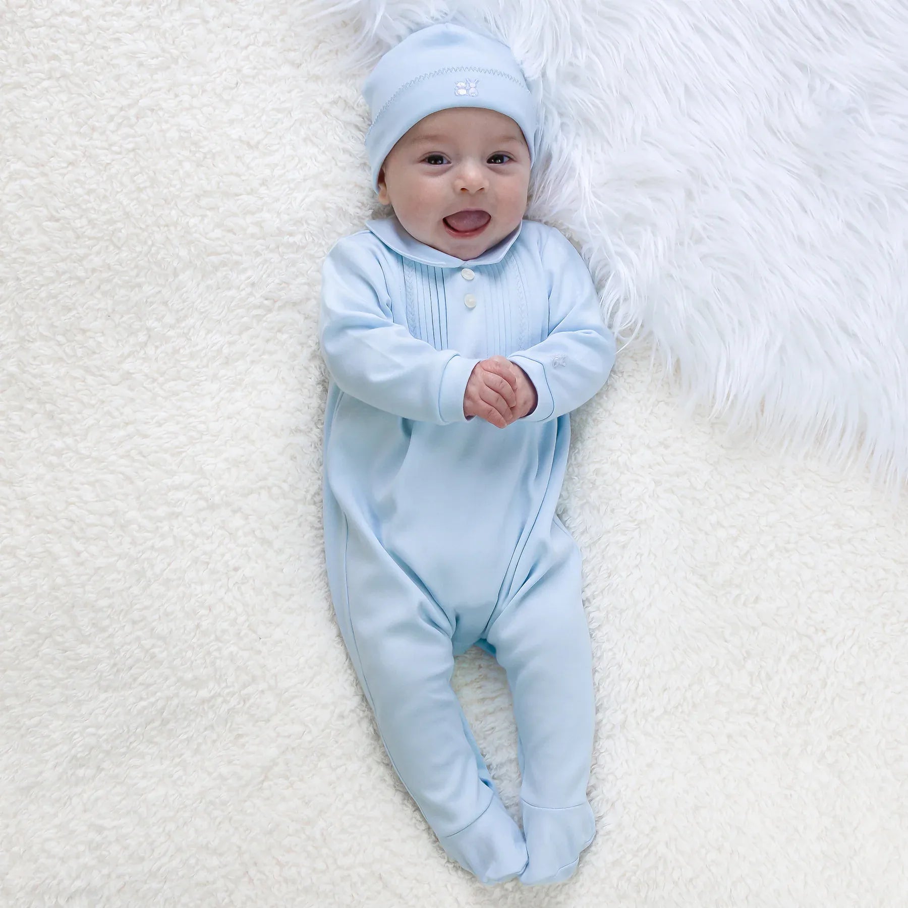 Emile Et Rose Michael Babygrow and Hat