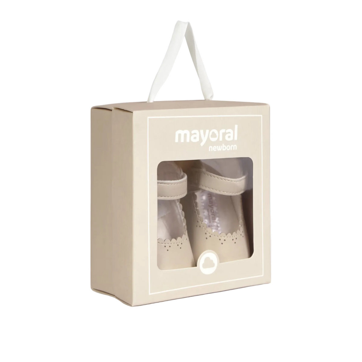 Bababoom Boutique Mayoral Beige Mary Jane Shoes