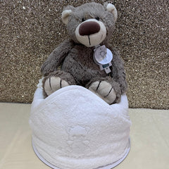 Bababoom Boutique Neutral Bear Nappy Cake