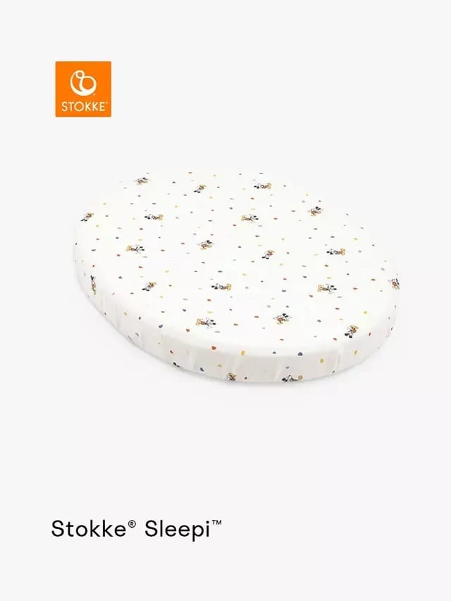 Bababoom Boutique Stokke Sleepi Mini Fitted Sheet - Mickey Celebration