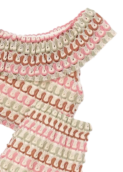 Bababoom Boutique Two Piece Mayoral Crotchet Style Two Piece Set