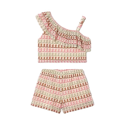 Bababoom Boutique Two Piece Mayoral Crotchet Style Two Piece Set