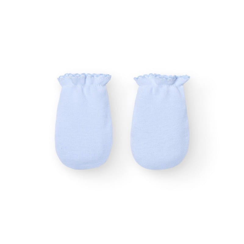 Babidu baby clothing Babidu Blue Baby Scratch Mitts