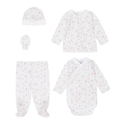 Babidu baby clothing Babidu Floral Newborn 5 Piece Set