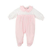 Babidu baby grow Babidu Pink Frill Babygrow