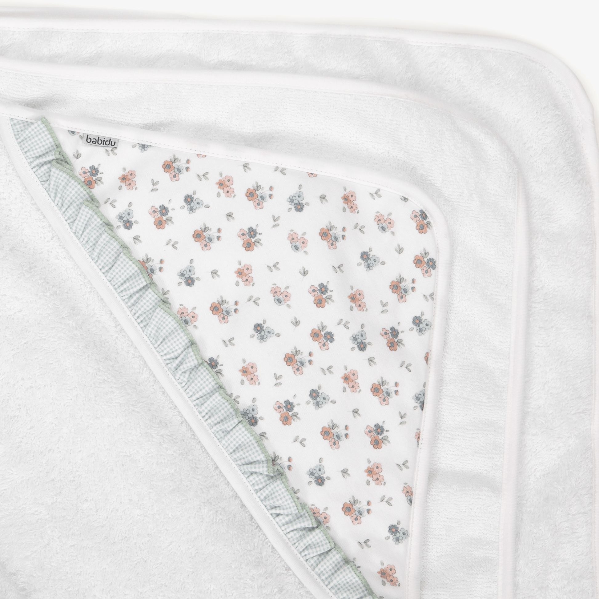 Babidu Baby Towel Babidu Floral Hooded Towel