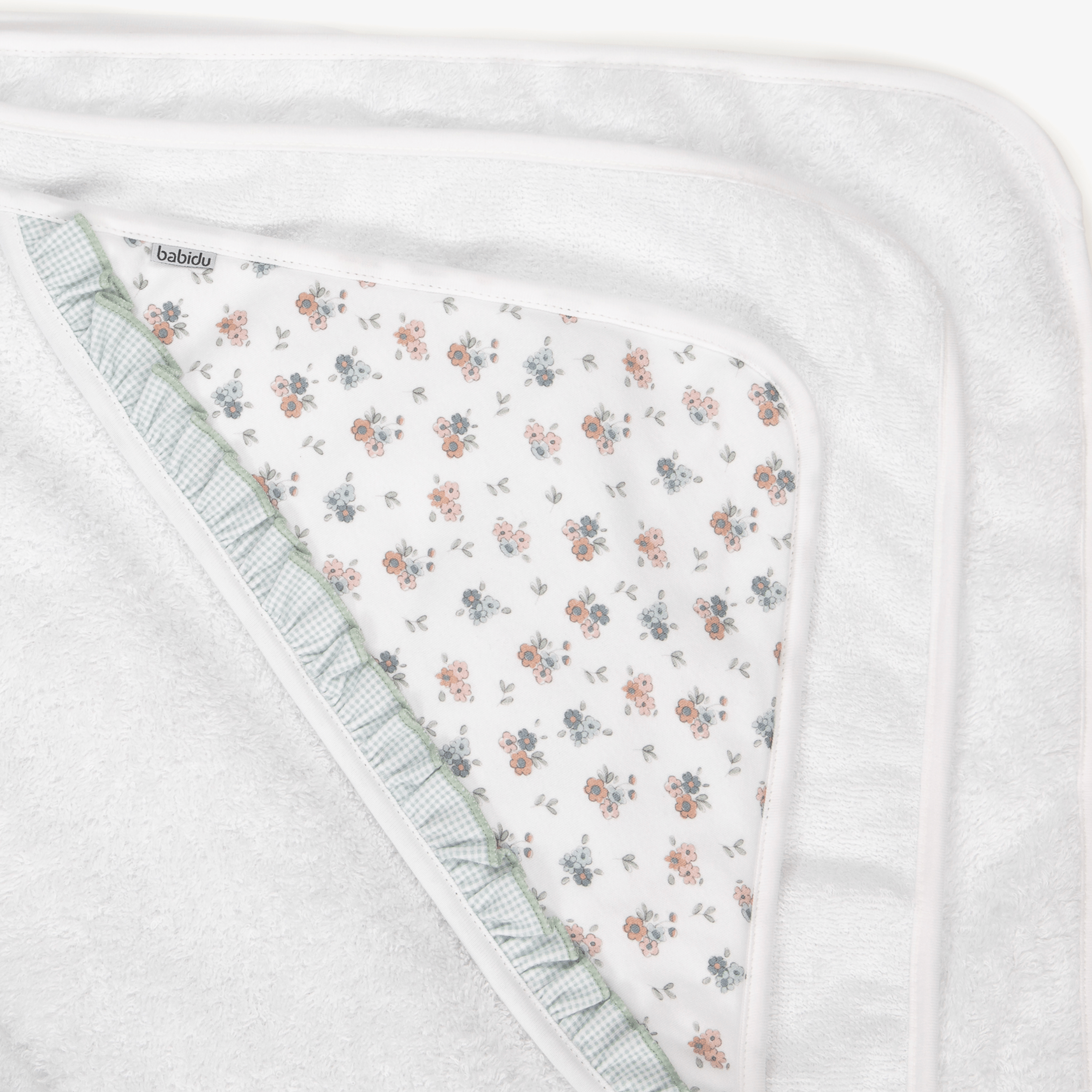 Babidu Baby Towel Babidu Floral Hooded Towel