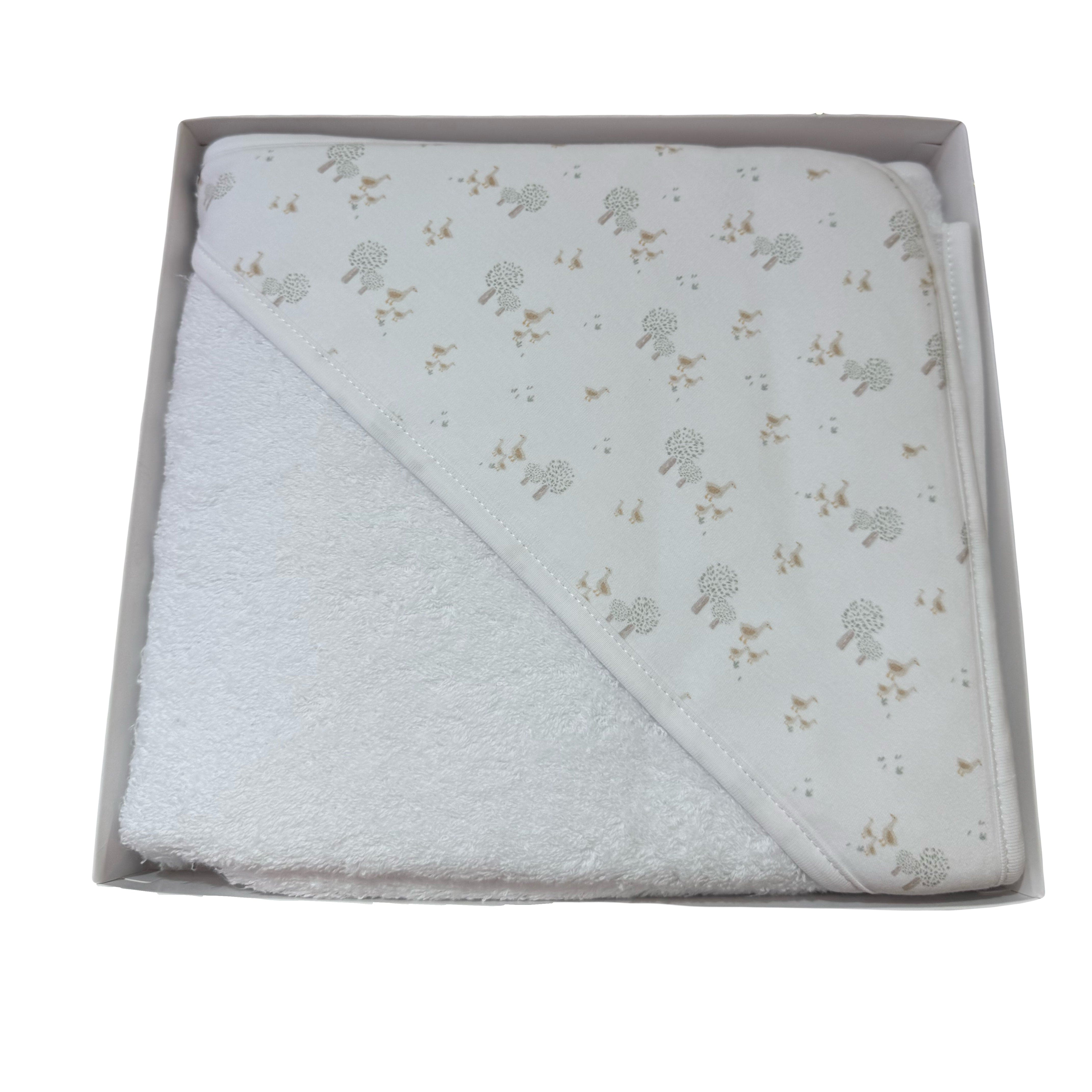 Babidu Towel Babidu Hooded Baby Towel - Duckling Park Print