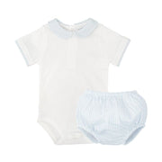 Babidu Two piece set Babidu Blue & White Striped Two Piece
