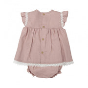 Babidu Two piece set Babidu Dusty Pink Dress with Knickers