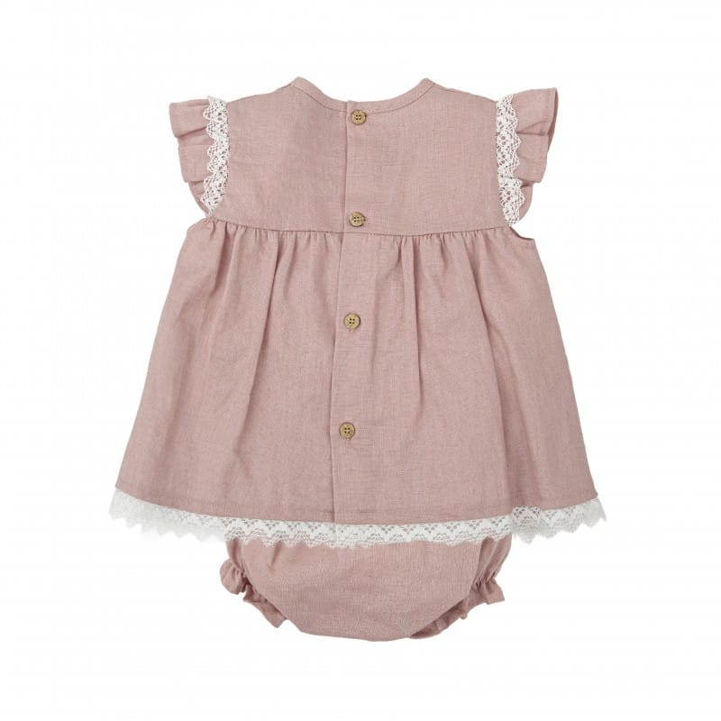 Babidu Two piece set Babidu Dusty Pink Dress with Knickers