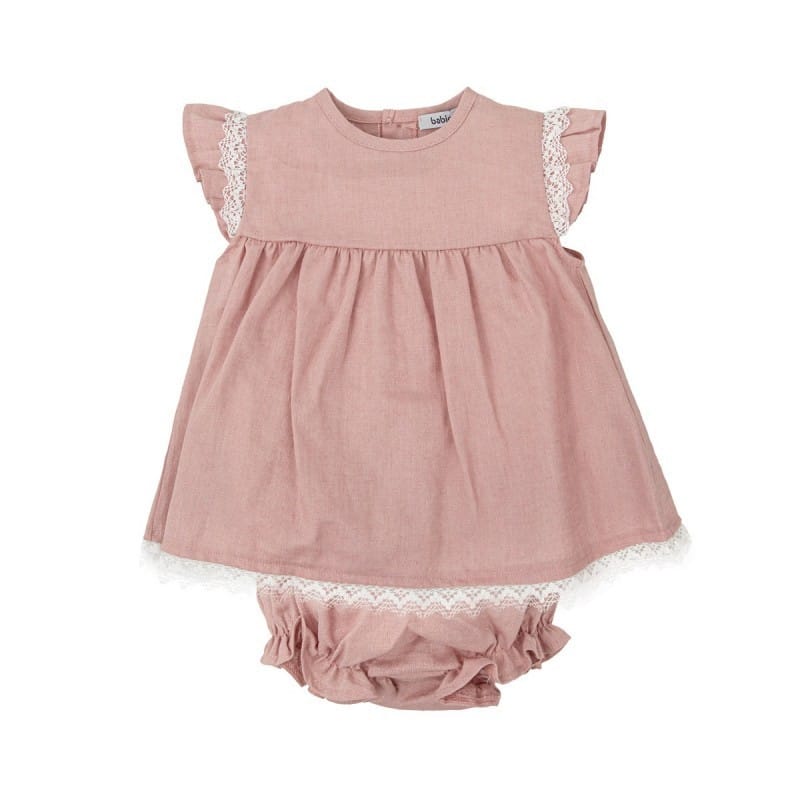 Babidu Two piece set Babidu Dusty Pink Dress with Knickers