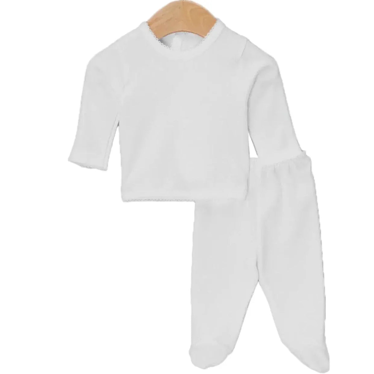 Babidu Two piece set Newborn Babidu Newborn White Two Piece Gift Set