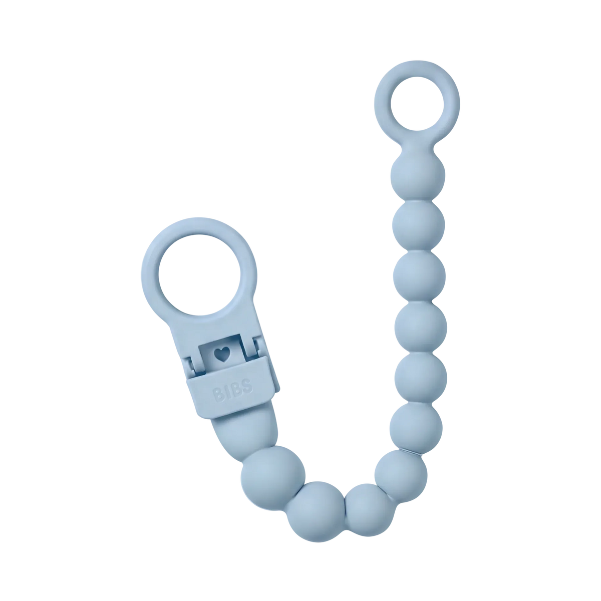 Bibs Beaded Baby Blue Bibs Pacifier Clip