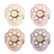 Bibs Soothers Bibs - 4 Pack Boheme Soothers-Pinks