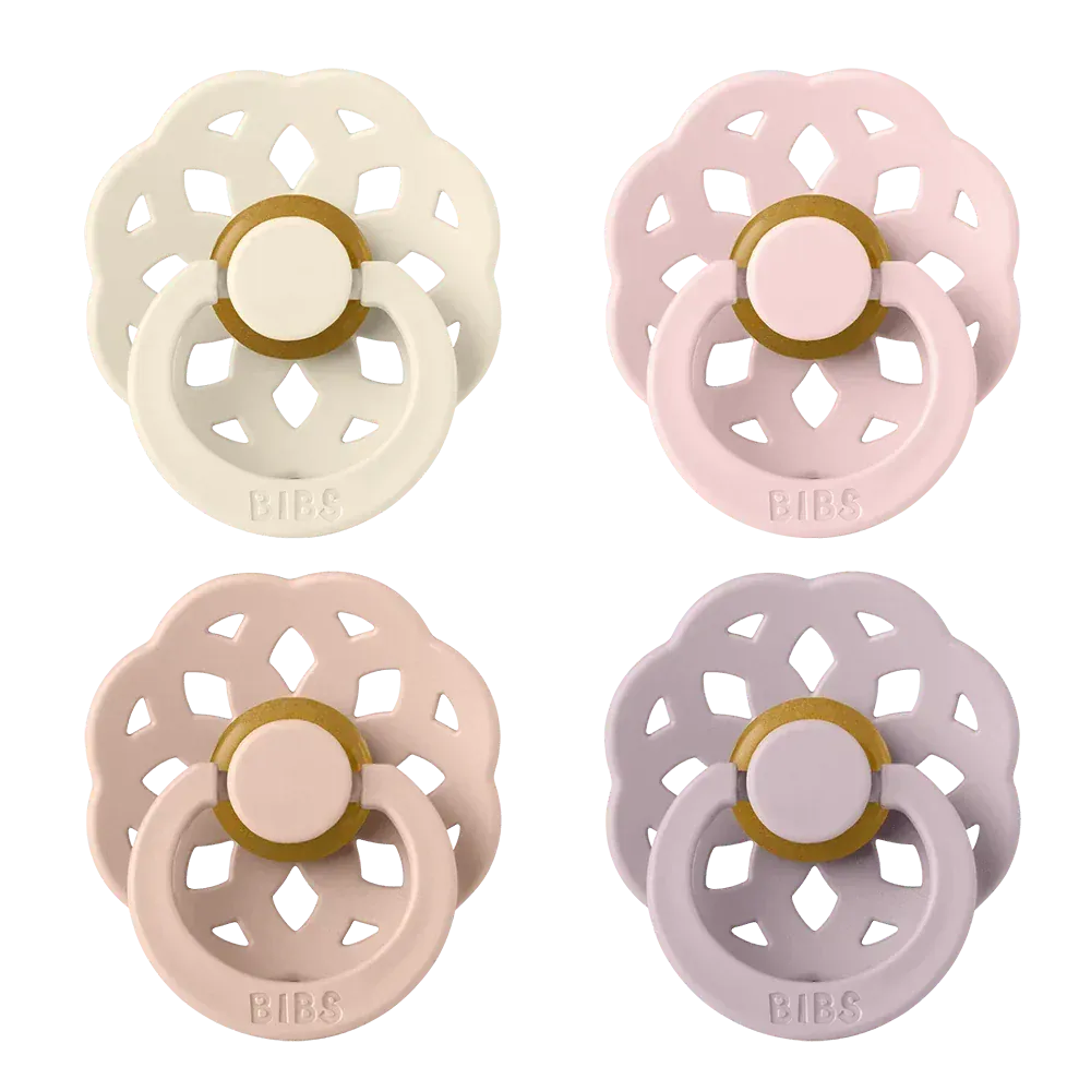 Bibs Soothers Bibs - 4 Pack Boheme Soothers-Pinks