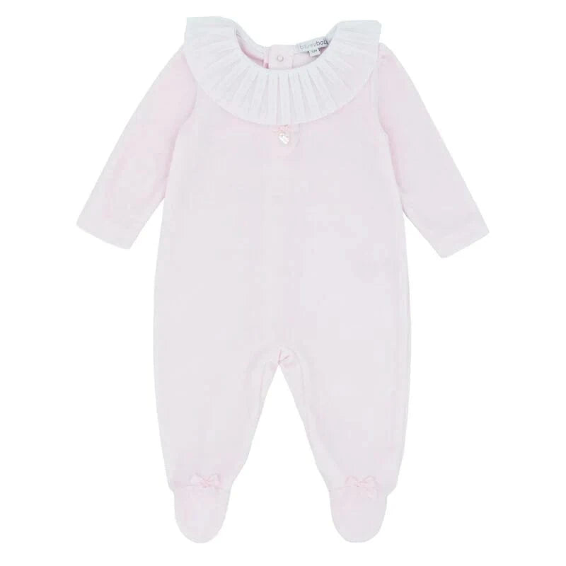 Blues Baby baby grow Blues Baby Pink Velour Baby Grow