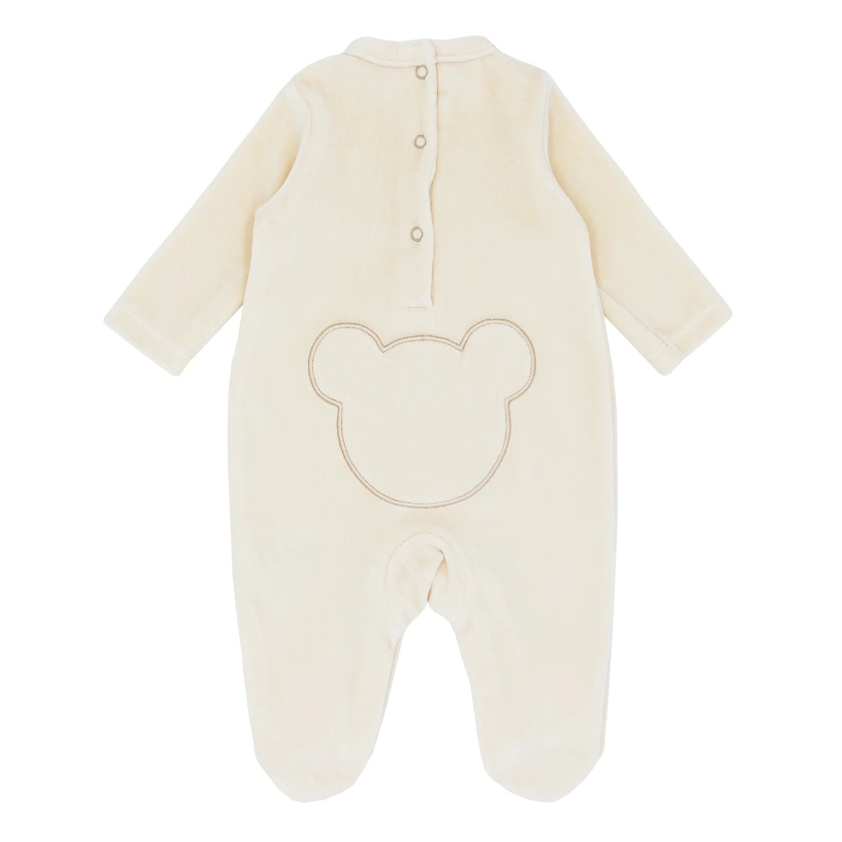 Blues Baby Babygrow Blues Baby Teddy Bear Velour Babygrow Caramel