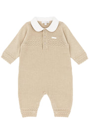 Blues Baby Romper Blues Baby Beige Knit Romper