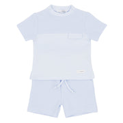 Blues Baby Two piece set Blues Baby Blue Ribbed Two Piece Set