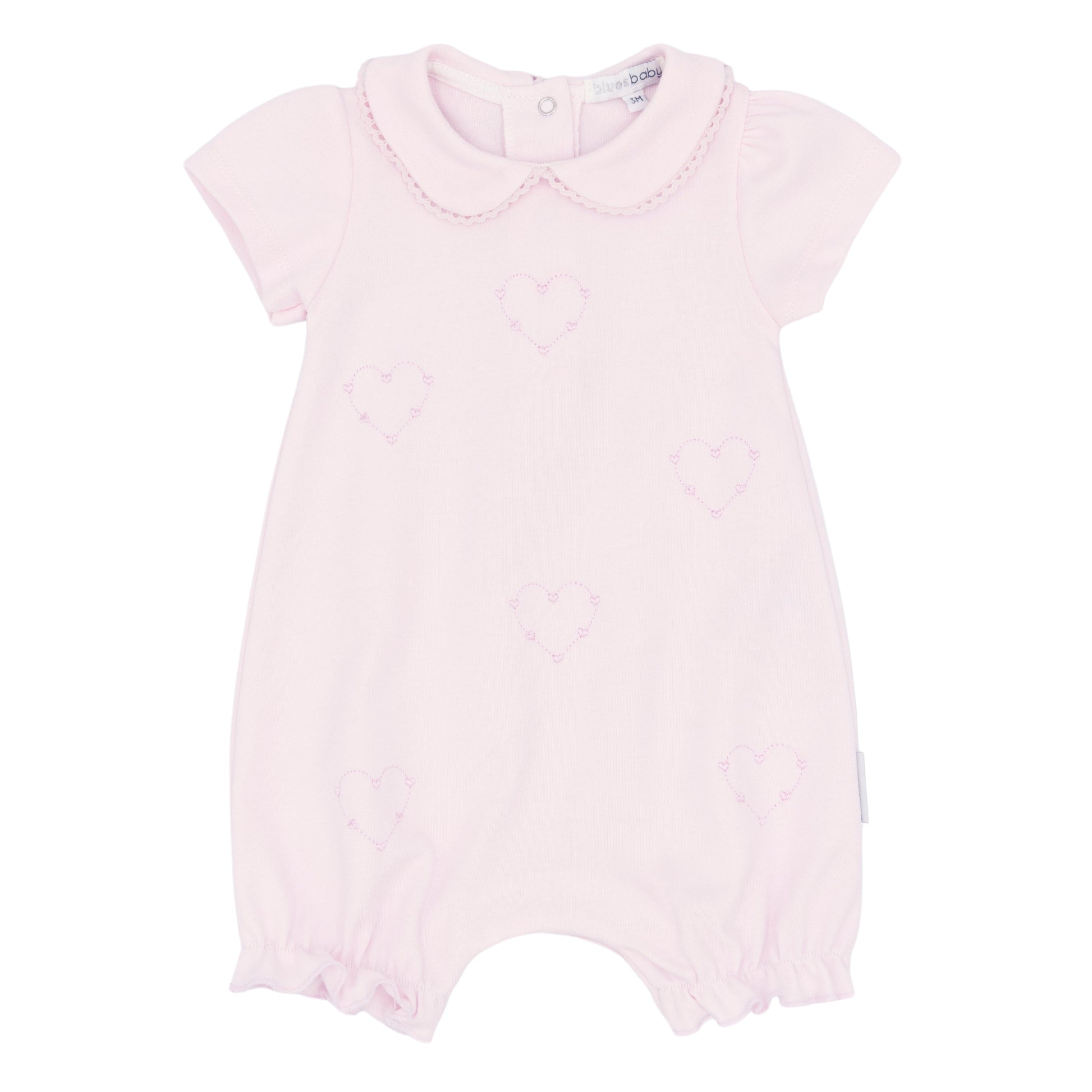 Blues Baby Two Piece Set Blues Baby 'Embroidered Heart' Body