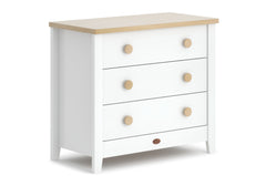 Boori Nursery Furniture White & Almond - Pre Order Boori 3 Drawer Chest - Direct Delivery