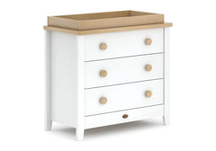 Boori Nursery Furniture White & Almond / With Boori 3 Drawer Chest - Direct Delivery