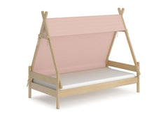 Boori Single Bed Cherry & Almond - Pre Order Boori Forest Teepee Single Bed with Tent Canopy - Direct Delivery