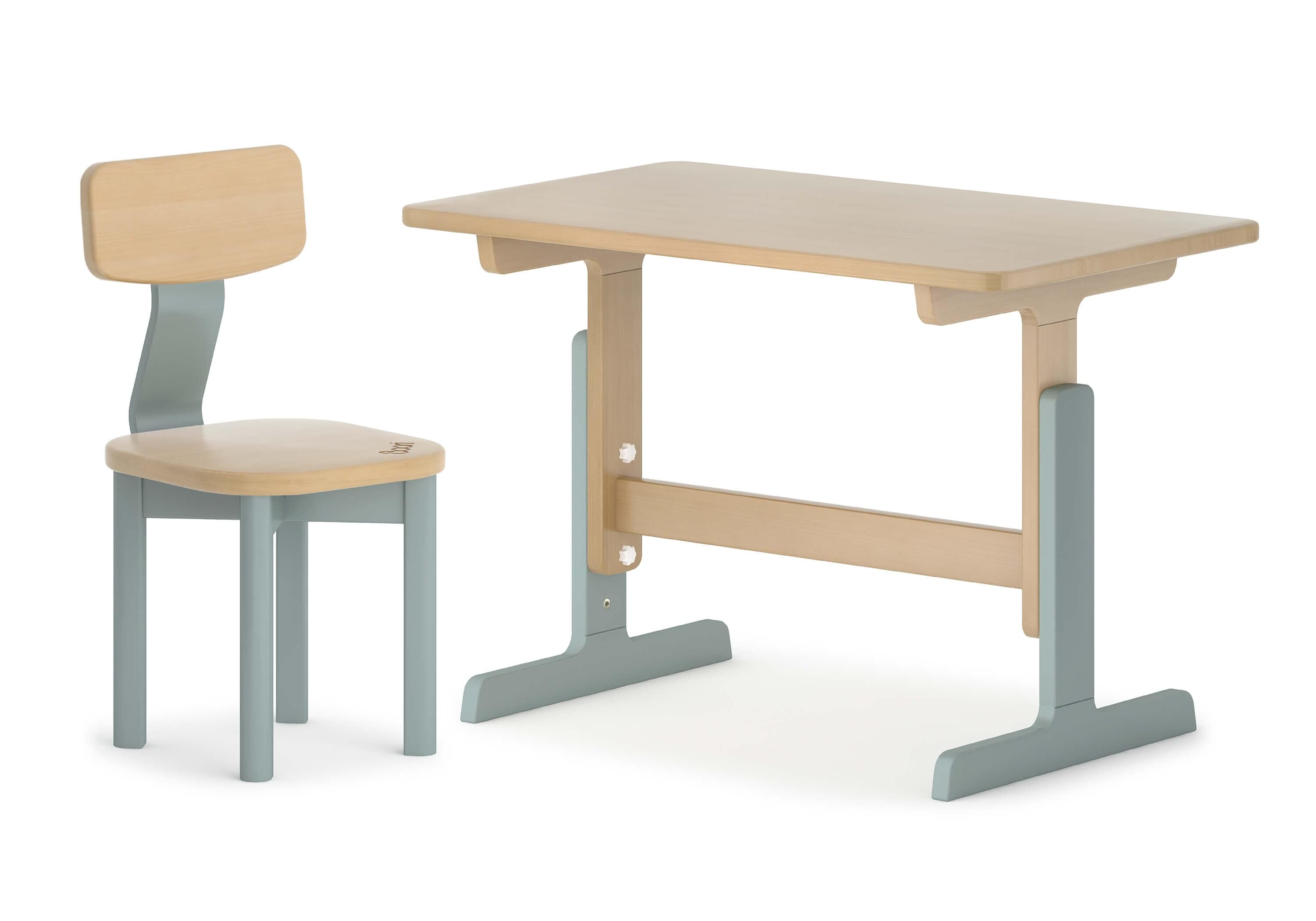 Boori Table & Chairs Blueberry & Almond Boori Tidy Learning Table & Chair Bundle - Direct Delivery