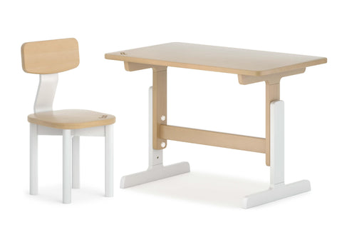 Boori Table & Chairs White & Almond - Pre Order Boori Tidy Learning Table & Chair Bundle - Direct Delivery